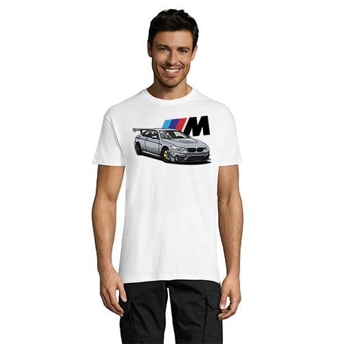 Sport BMW with M3 men's t-shirt white 3XS
