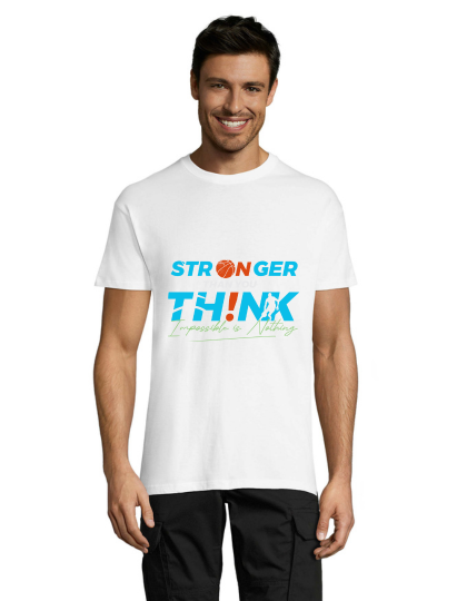 Stronger than You Think white men's t-shirt 2XL