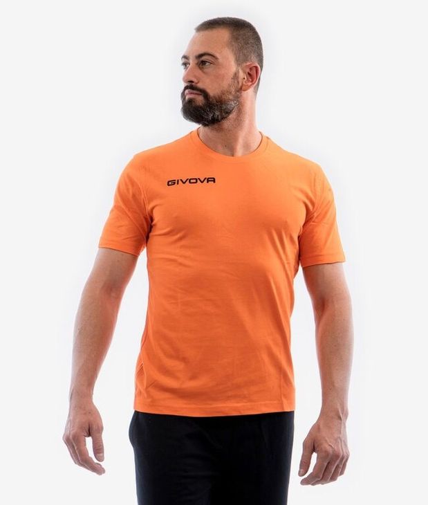 T-SHIRT COTONE FRESH ARANCIO FLUO Tg. XL