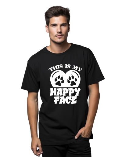 This is my happy face men's T-shirt white 2XS