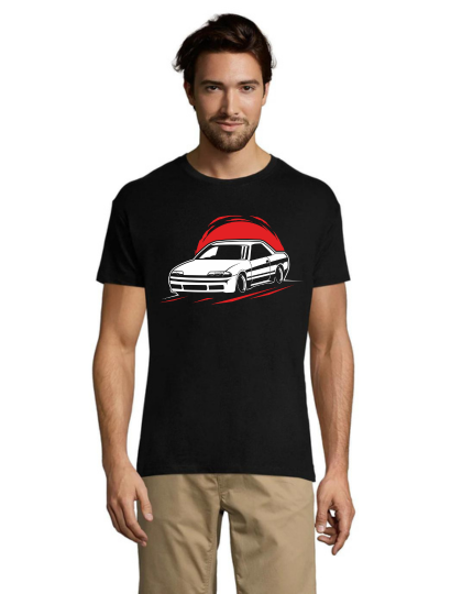 Toyota Supra RED Sun men's t-shirt black 4XS