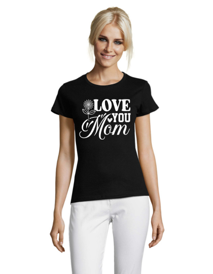 Wo Love you mom men's t-shirt black 2XL