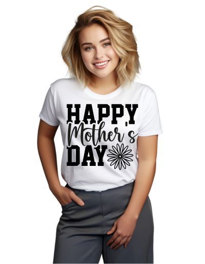 WoHappy mother's day men's t-shirt white L