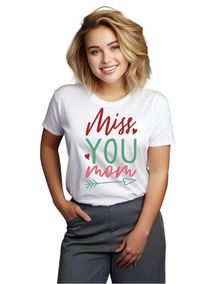 WoMiss you mom men's t-shirt white L