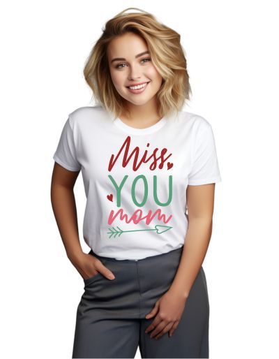 WoMiss you mom men's t-shirt white S