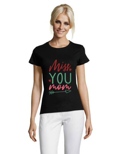 WoMiss you mom men's t-shirt black 2XL